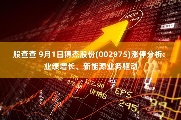 股查查 9月1日博杰股份(002975)涨停分析: 业绩增长、新能源业务驱动